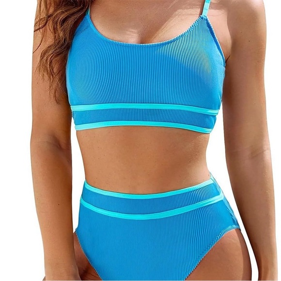 BMJL Other - Blue Ribbed Swimsuit NWT XS